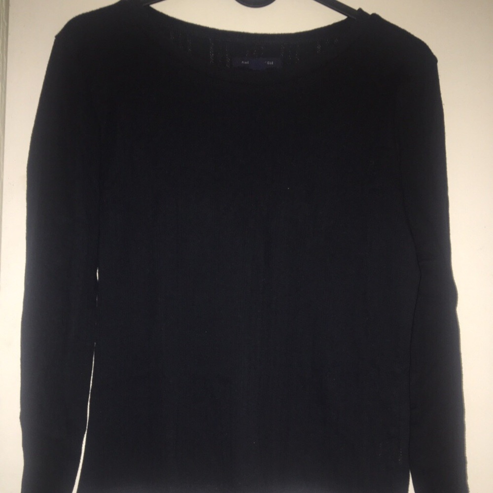 black long sleeve top